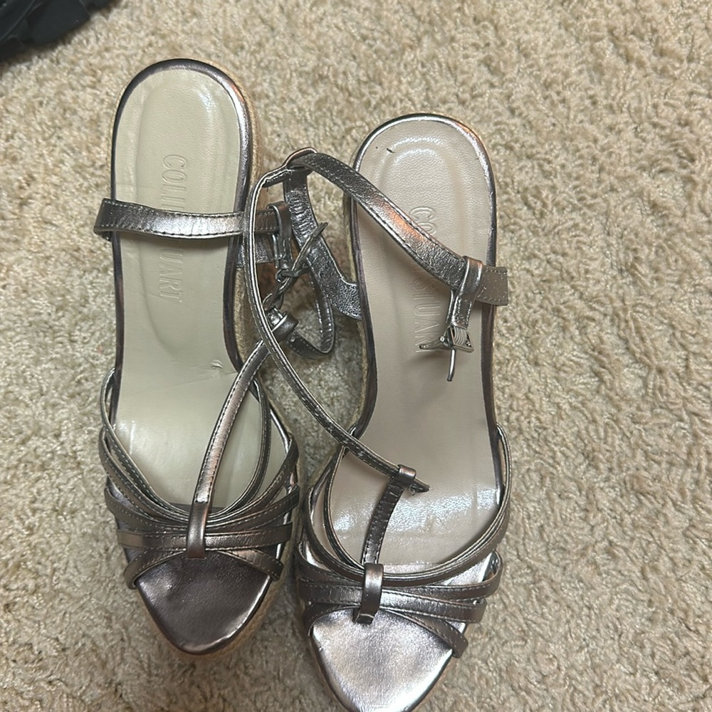Wedge high heels sandals
